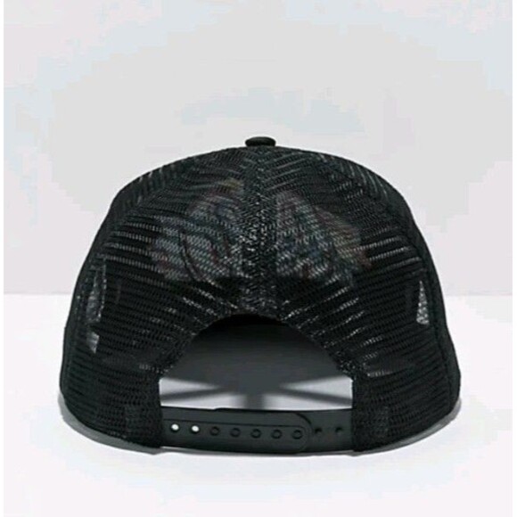 Hoonigan Trucker Hat Embroidered Black Snapback - Picture 3 of 3